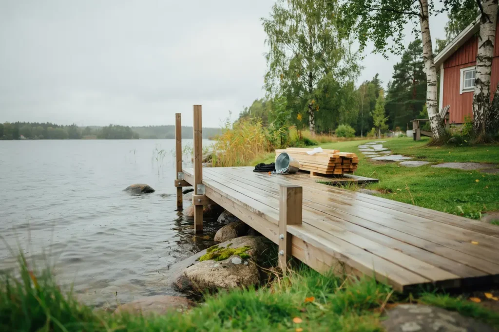 bygga brygga vid sommarhuset material kostnader och smarta val f r en h llbar strandbrygga