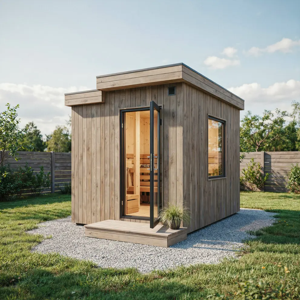 platsbygga sauna utomhus montera bastu inomhus dalaro stockholm